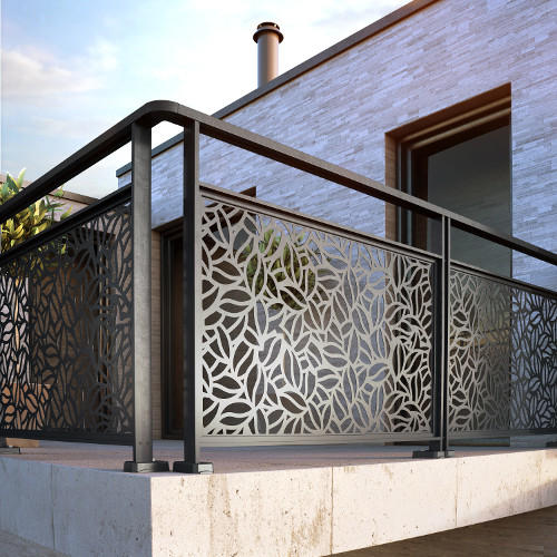 Garde corps aluminium pour terrasse