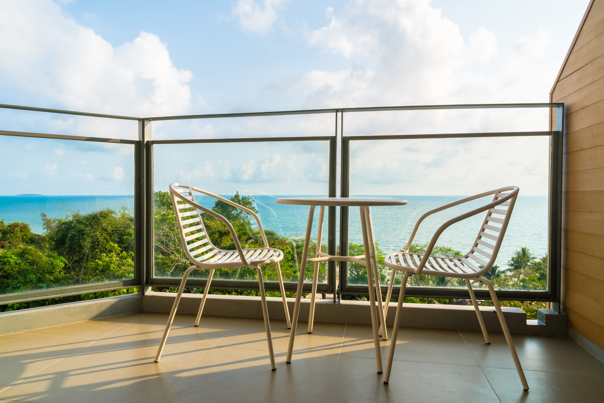 Balcon avec garde corps